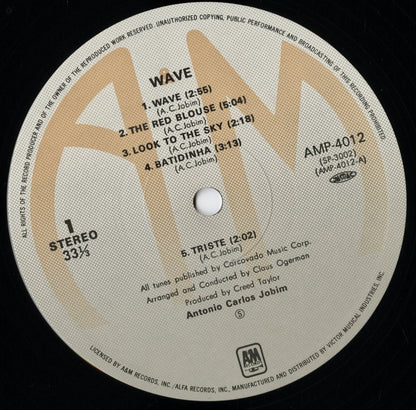 Antonio Carlos Jobim / アントニオ・カルロス・ジョビン / Wave (AMP-4012)