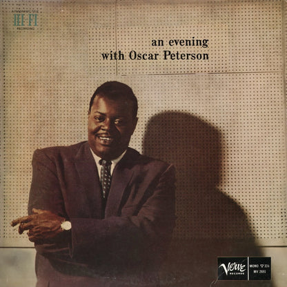Oscar Peterson - An Evening With Oscar Peterson (MV 2691) 1980 JPN Verve｜中古LP　オスカー・ピーターソン