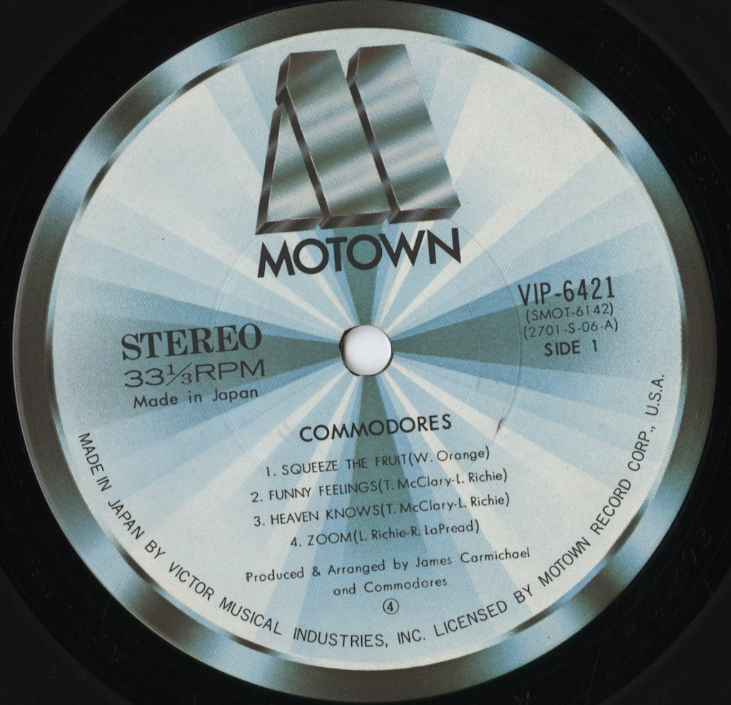 Commodores - Commodores (VIP-6421) 1977 JPN Motown｜中古LP