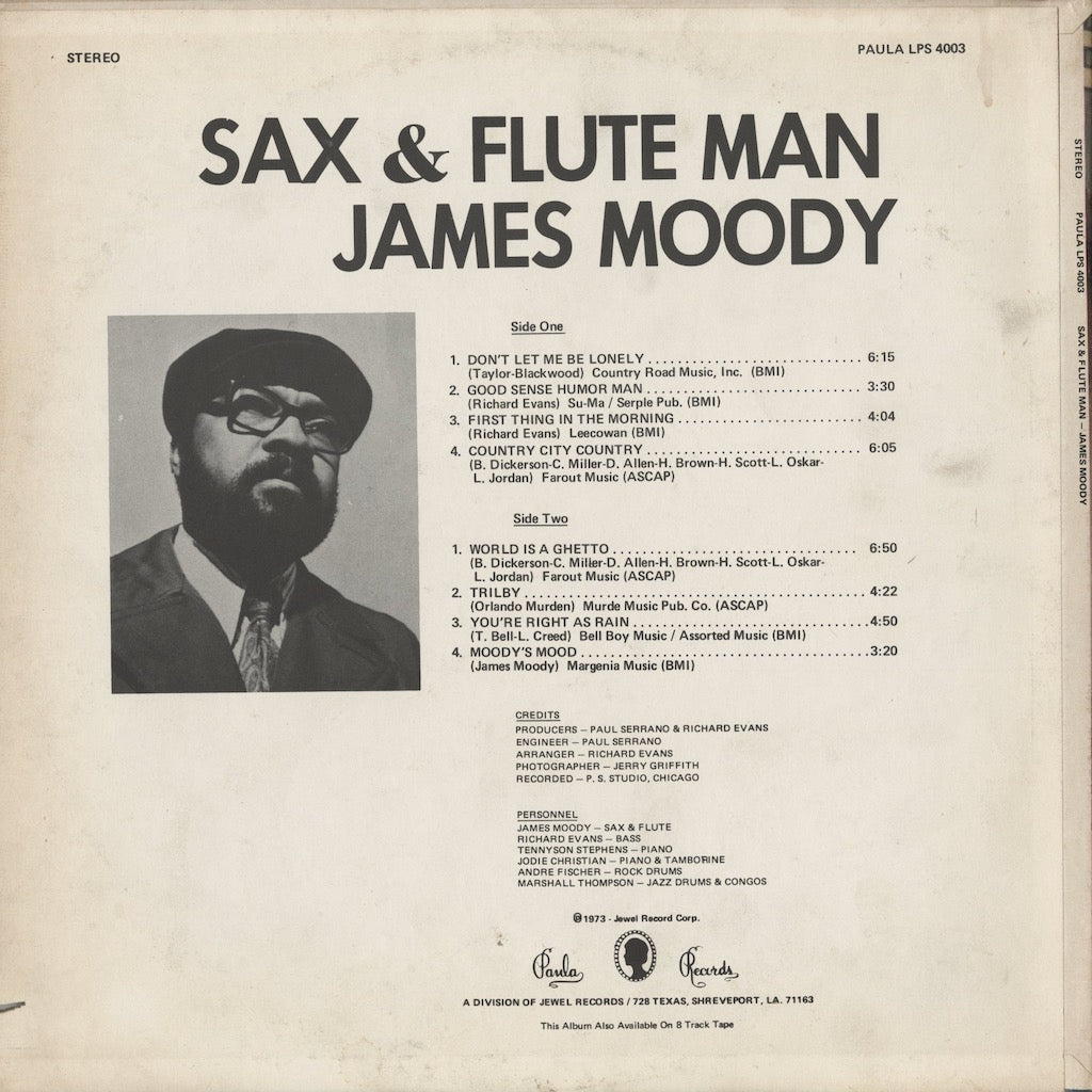 James Moody / ジェームス・ムーディ / Sax & Flute Man (LPS 4003)