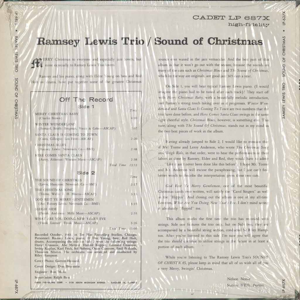 Ramsey Lewis / ラムゼイ・ルイス / Sound Of Christmas (LPS 687)