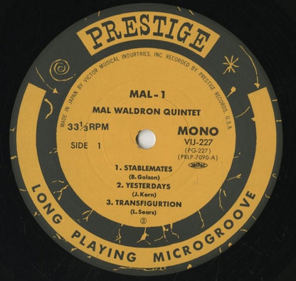 Mal Waldron Quintet / マル・ウォルドロン / Mal-1 (VIJ-227)