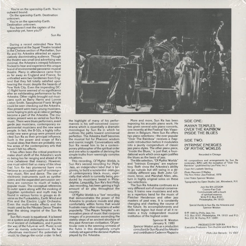 Sun Ra /サン・ラ / Of Mythic Worlds (180g)