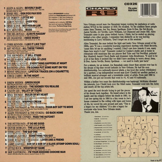 V.A. - Mr Joe’s Jambalaya (CDX 26) 2LP 1988 EU Charly R&B｜中古LP