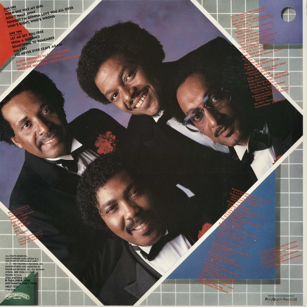 Four Tops - Tonight! (NBLP 7258) 1981 US Casablanca｜中古LP