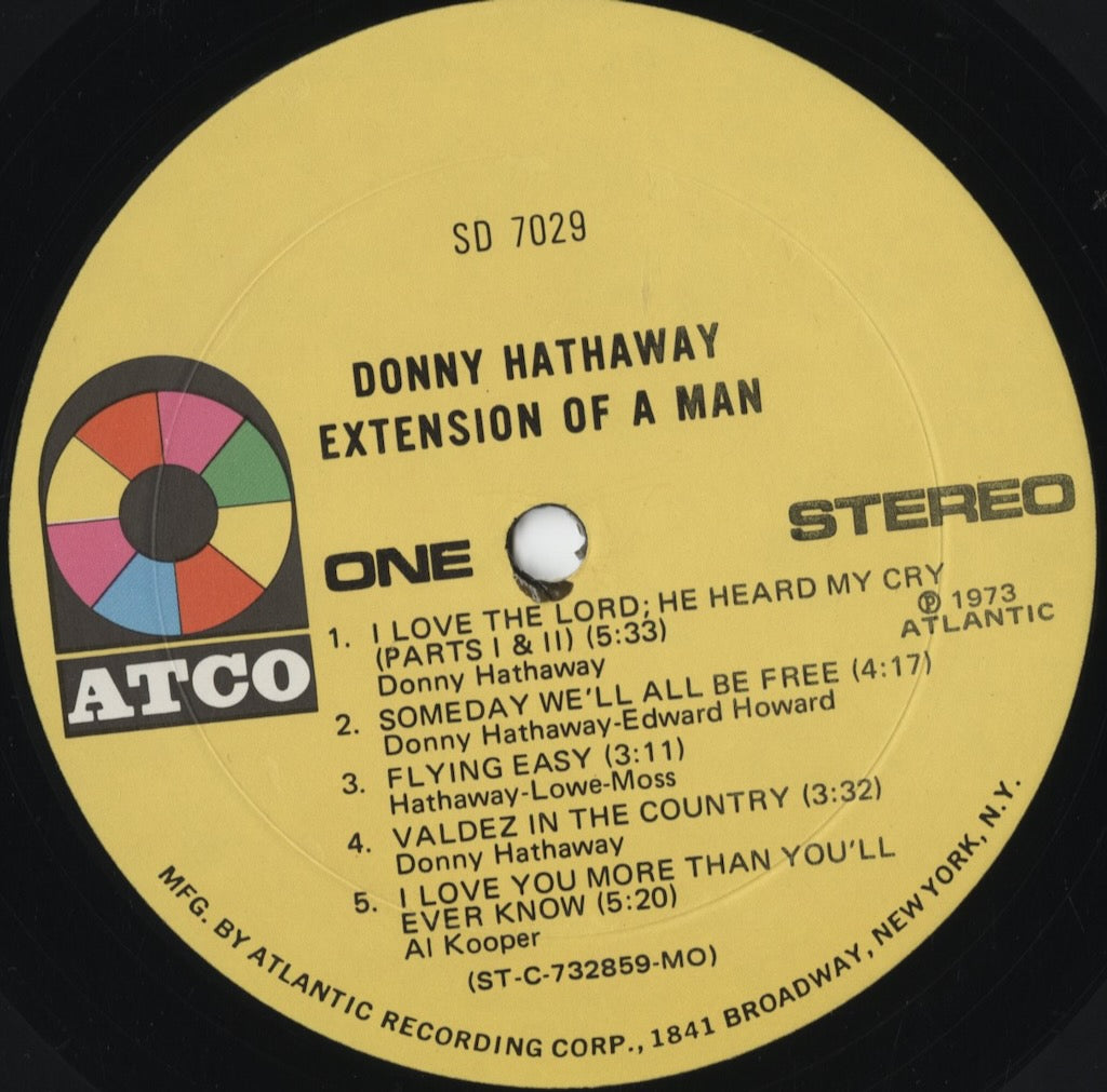 Donny Hathaway - Extension Of A Man (SD 7029) 1973 US Atco｜中古LP
