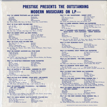 Zoot Sims - Swingin' With Zoot Sims (PRLP 117) 1980s US Fantasy｜中古 10inch