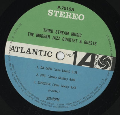 Modern Jazz Quartet / モダン・ジャズ・カルテット / Third Stream Music (P-7519A)