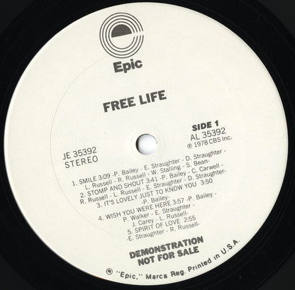 Free Life / フリー・ライフ / Free Life (JE 35392)