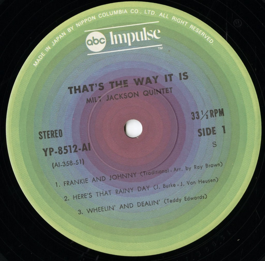Milt Jackson / ミルト・ジャクソン / That's The Way It Is (YP-8512-AI)