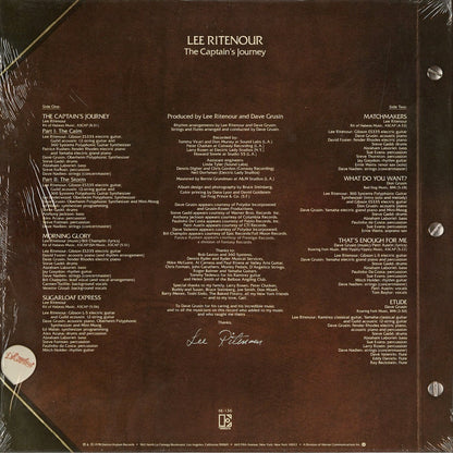 Lee Ritenour / The Captain's Journey (6E-136) LP 1978 US Elektra｜中古LP