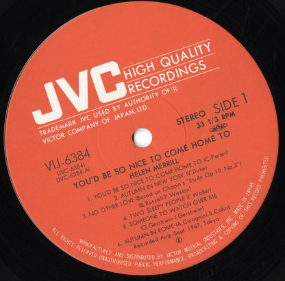 Helen Merrill / ヘレン・メリル / You'd Be So Nice To Come Home To(VIJ-6384)