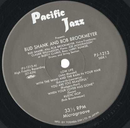 Bud Shank - The Saxophone Artistry Of Bud Shank (PJ-1213) LP 1991 JPN Pacific Jazz｜中古LP