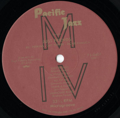 Bill Perkins – Just Friends (PJ-0401) LP 1992 JPN Pacific Jazz｜中古LP