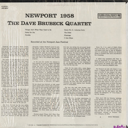 Dave Brubeck / デイヴ・ブルーベック / Newport 1958 (JCS 8082)