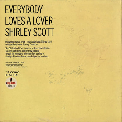 Shirley Scott – Everybody Loves A Lover (AS-73) LP 1965 US Impulse｜中古LP