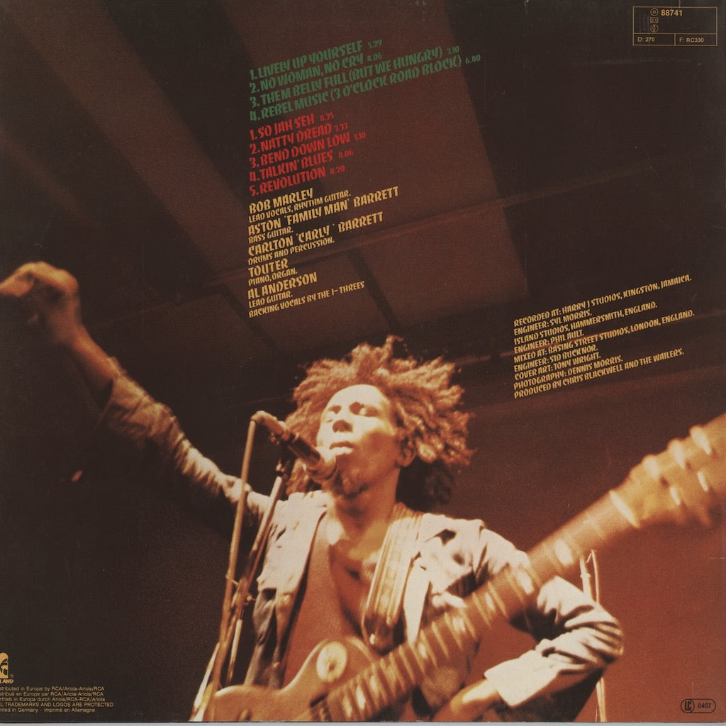 Bob Marley & The Wailers / ボブ・マーリー＆ウェイラーズ / Natty Dread (88 741 XOT)