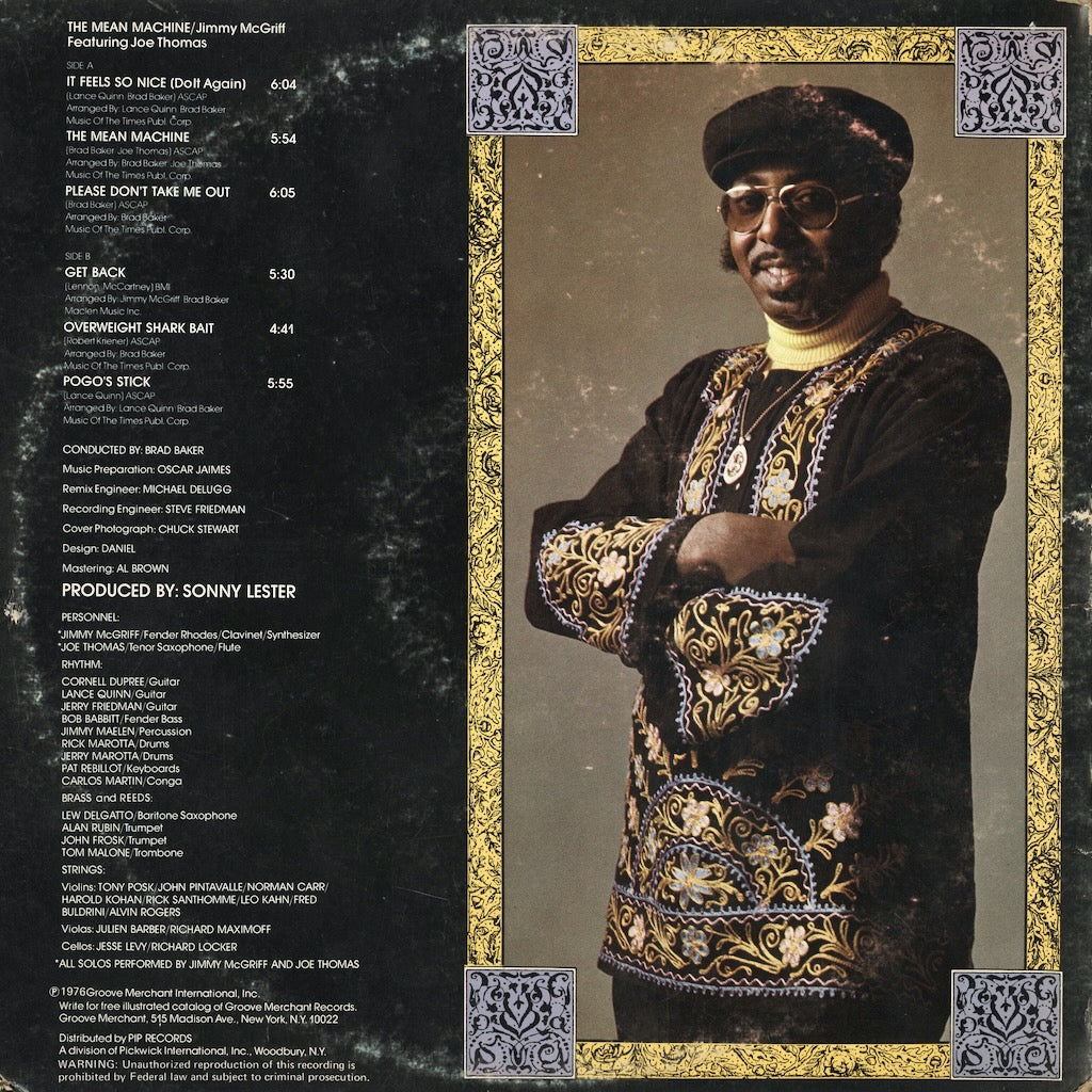 Jimmy McGriff - The Mean Machine (GM-3311) LP 1976 US Groove Merchant｜中古LP