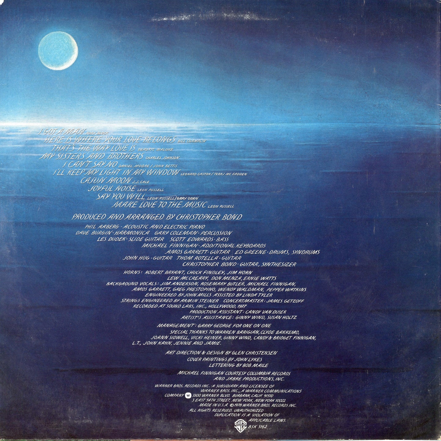 Maria Muldaur - Southern Winds (BSK 3162) 1978 US Warner｜中古LP