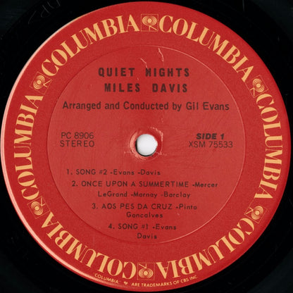 Miles Davis / マイルス・デイヴィス / Quiet Nights (PC 8906)