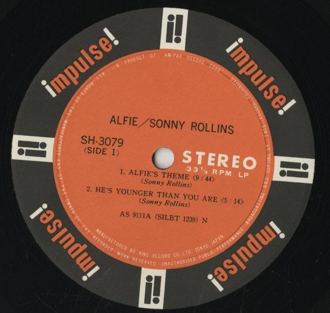 Sonny Rollins / ソニー・ロリンズ / Alfie (SH-3079)
