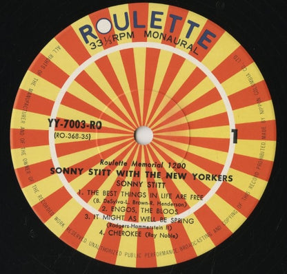 Sonny Stitt  / ソニー・スティット / With The New Yorkers (YY-7003-RO)