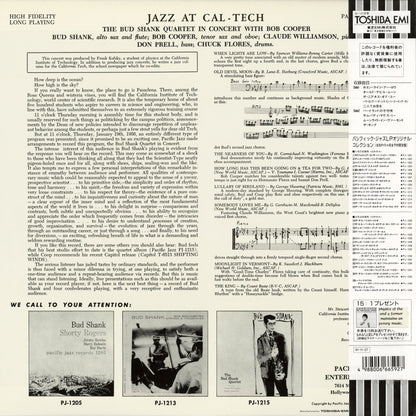 Bud Shank – Jazz At Cal Tech (PJ-1219) LP 1991 JPN Pacific Jazz｜中古LP
