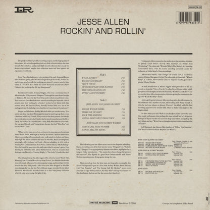 Jesse Allen - Rockin' And Rollin' (1566351) LP 1986 FRA Imperial｜中古LP