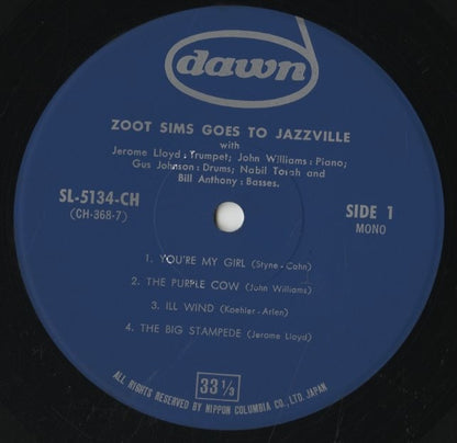 Zoot Sims / ズート・シムズ / Goes To Jazzville (SL-5134-CH)