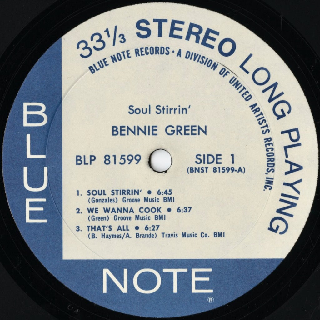 Bennie Green - Soul Stirrin' (BLP 81599) LP 1972 US Blue Note - United Artists｜中古LP