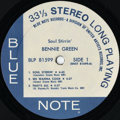 Bennie Green - Soul Stirrin' (BLP 81599) LP 1972 US Blue Note - United Artists｜中古LP