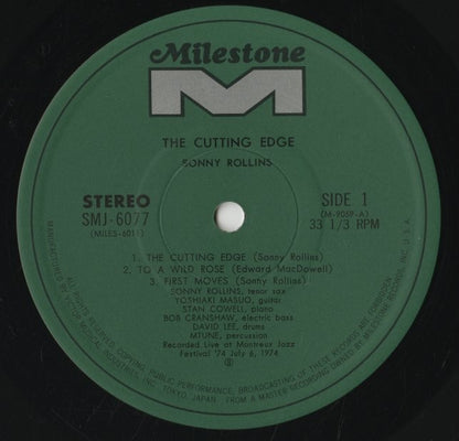 Sonny Rollins / ソニー・ロリンズ / The Cutting Edge (SMJ-6077)