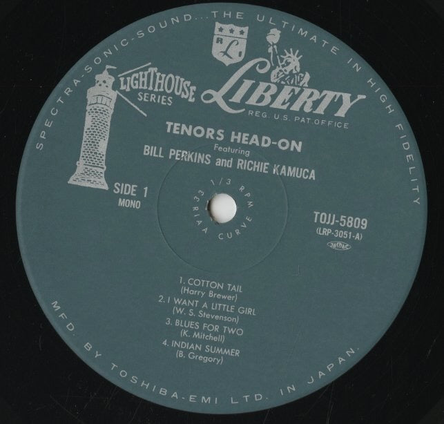 Bill Perkins - Richie Kamuca / ビル・パーキンス　リッチー・カミューカ / Tenors Head-On (TOJJ-5809)