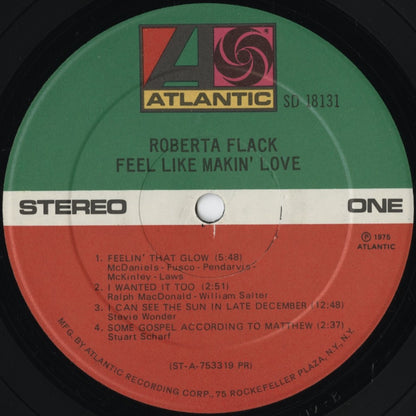Roberta Flack – Feel Like Makin' Love (SD 18131) LP 1975 US Atlantic | 中古LP