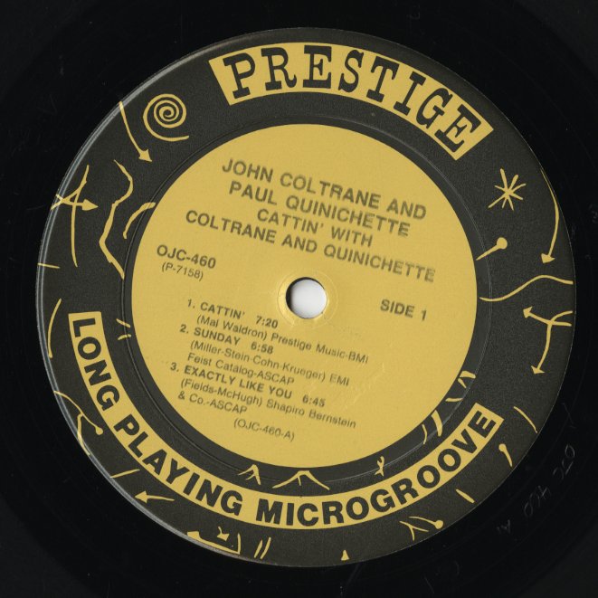 John Coltrane / ジョン・コルトレーン / Cattin' With Coltrane And Quinichette (OJC-460)