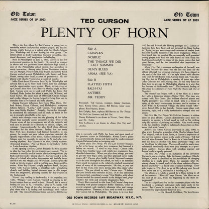 Ted Curson – Plenty Of Horn (YW-7577-AX) LP 1978 JPN Columbia / Old Town