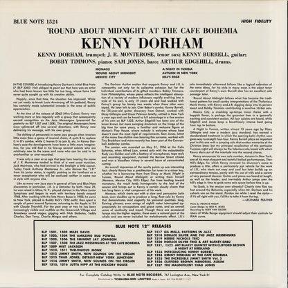 Kenny Dorham / ケニー・ドーハム / 'Round About Midnight at The Cafe Bohemia (BN 1524) JPN Pressing