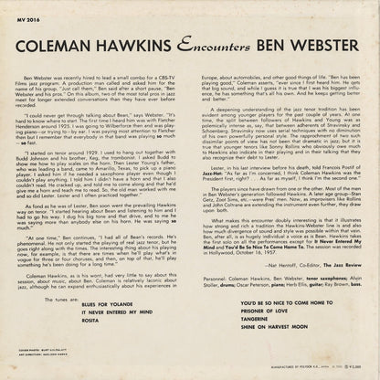 Coleman Hawkins, Ben Webster / Coleman Hawkins Encounters Ben Webster  (MV 2016)