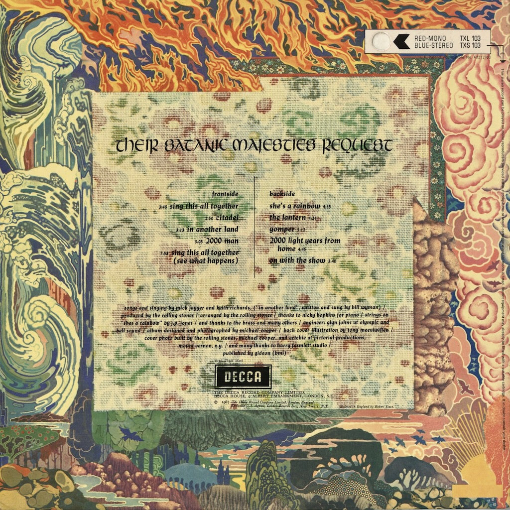 Rolling Stones - Their Satanic Majesties Request (TXS.103) LP 1970’s UK Decca｜中古LP