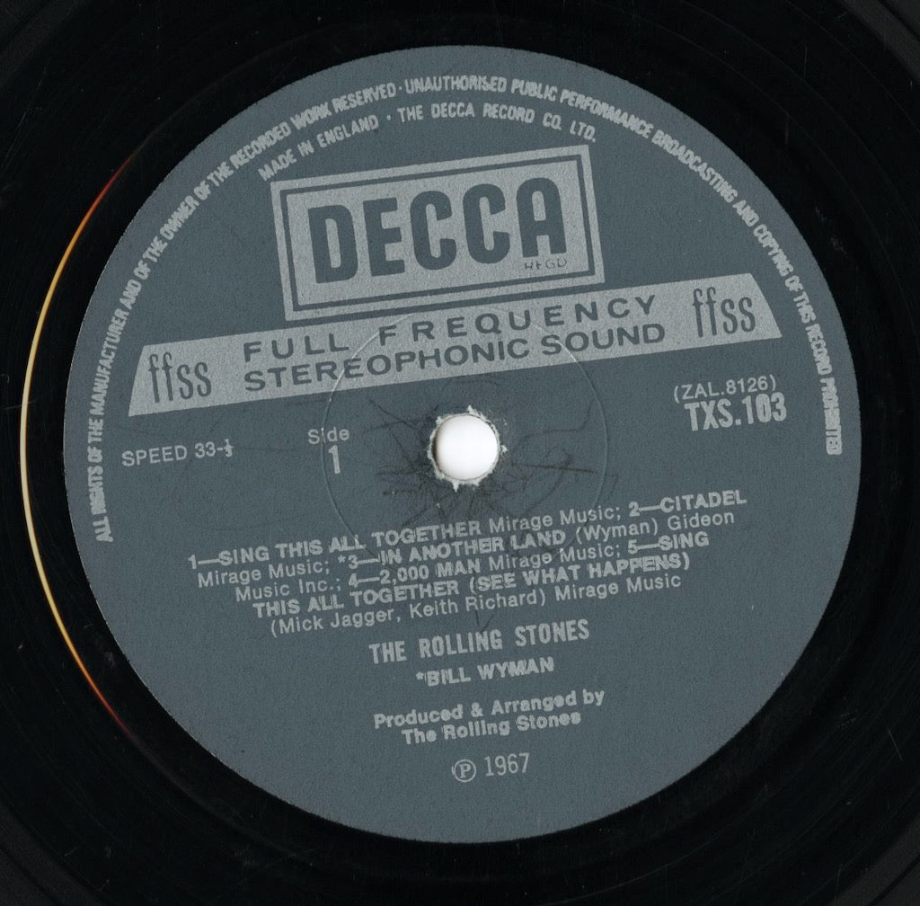 Rolling Stones - Their Satanic Majesties Request (TXS.103) LP 1970’s UK Decca｜中古LP
