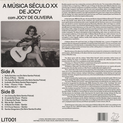 Jocy de Oliveira - A Música Século XX De Jocy (LIT001) LP 2020 GER Litoral｜中古LP