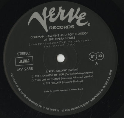Coleman Hawkins - Roy Eldridge / コールマン・ホーキンス　ロイ・エルドリッジ / At The Opera House (MV 2658)