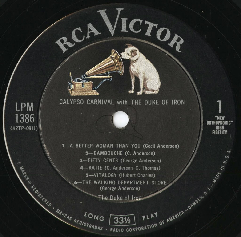 The Duke Of Iron - Calypso Carnival (LPM-1386) 1957 US RCA｜中古LP