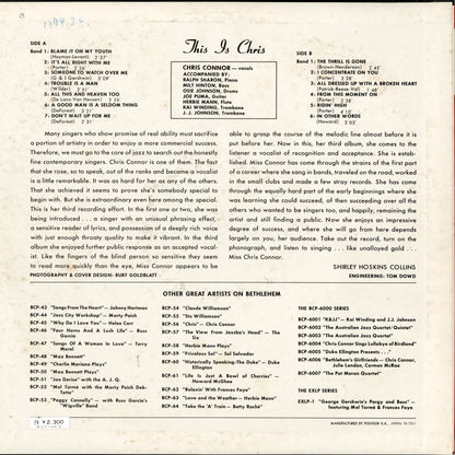 Chris Connor - This Is Chris (MP 2334) LP 1973 JPN Polydor｜中古LP