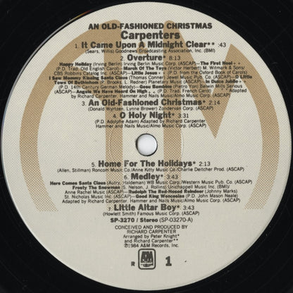 Carpenters / カーペンターズ / An Old-Fashioned Christmas (SP 3270)