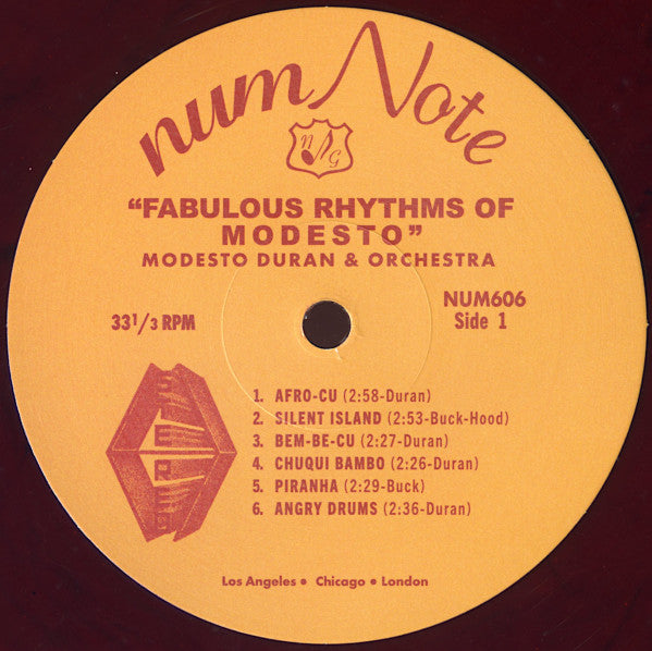 Modesto Duran - Fabulous Rhythms Of Modesto - Sangre De Chango (NUM606) 2024 US Numero｜新品LP label