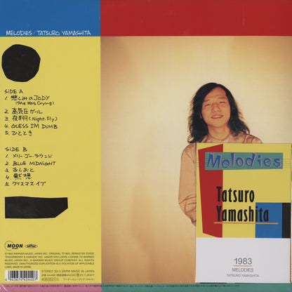 Tatsuro Yamashita Melodies WPJL-10258 2025 Moon Records Japan LP 山下達郎　メロディーズ back