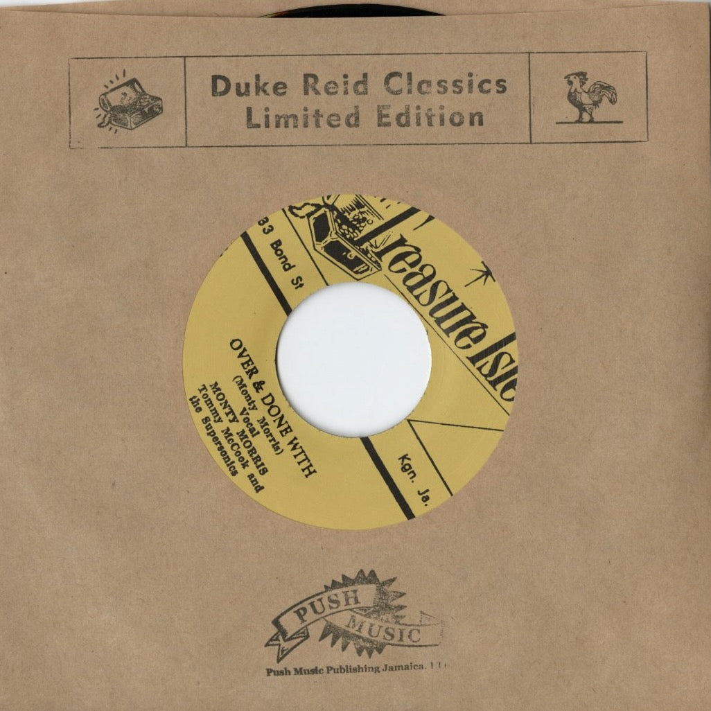 Monty Morris – Over & Done With / The Clock (t055) JPN Trasure Isle | 新品7inch baba brooks