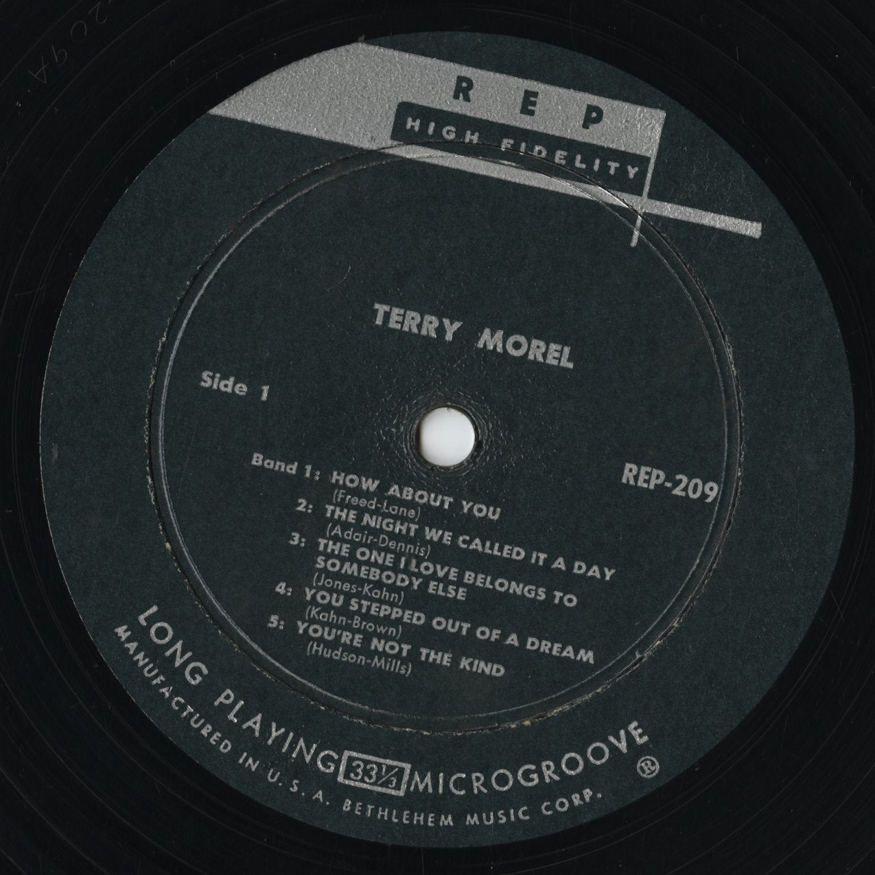 Terry Morel - Songs Of A Woman In Love (REP 209) LP 1958 US REP｜中古LP
