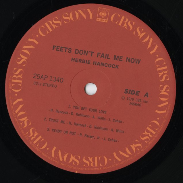 Herbie Hancock / ハービー・ハンコック / Feets Don't Fail Me Now (25AP-1340)
